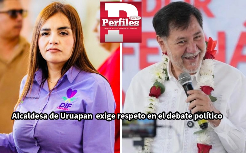 Alcaldesa de Uruapan responde a señalamientos de Fernández Noroña y exige respeto en el debate político