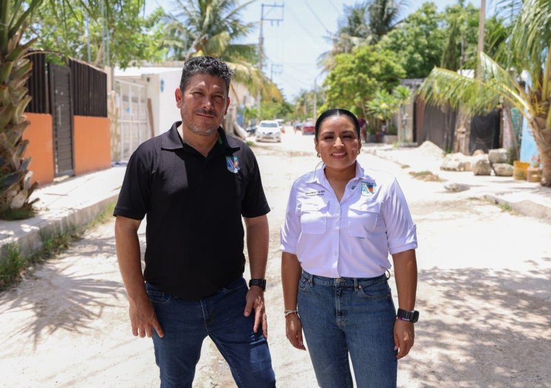 ANUNCIA BLANCA MERARI EL PRÓXIMO INICIO DE OBRA DE PAVIMENTACIÓN DE LAS CALLES 5 Y 6 EN TIERRA NUEVA