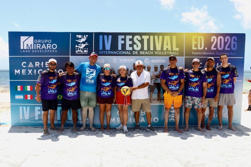 ARRANCA LA CUARTA EDICIÓN DEL FESTIVAL INTERNACIONAL DE BEACH VOLLEYBALL EN PUERTO MORELOS