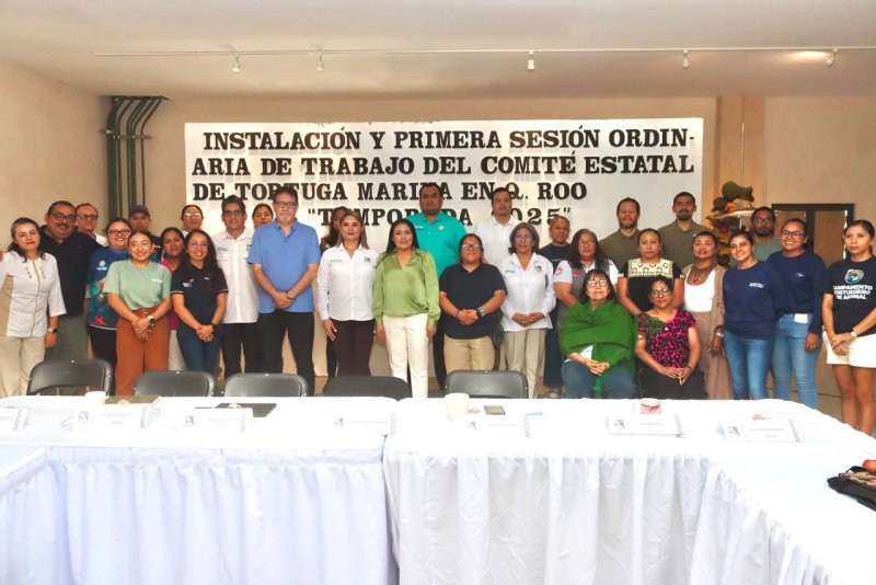 ATESTIGUA BLANCA MERARI LA INSTALACIÓN Y PRIMERA SESIÓN DEL COMITÉ ESTATAL DE PROTECCIÓN, CONSERVACIÓN Y MANEJO DE TORTUGAS MARINAS, TEMPORADA 2025.