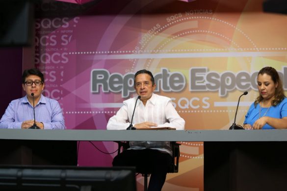 Carlos Joaquín lidera acciones de atención ante la tormenta tropical “Gamma”