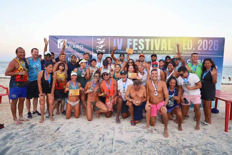 CIERRA CON ÉXITO EL FESTIVAL INTERNACIONAL BEACH VOLLEY BALL PUERTO MORELOS 2026