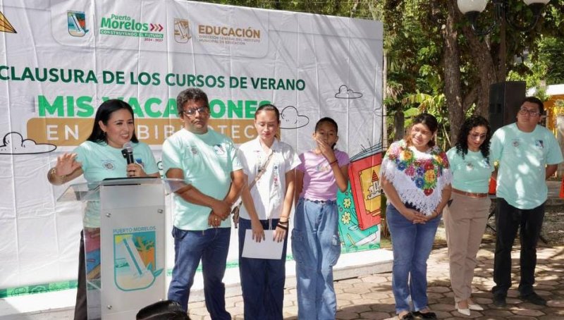 CLAUSURA BLANCA MERARI EN LEONA VICARIO EL CURSO DE VERANO “MIS VACACIONES EN LA BIBLIOTECA”