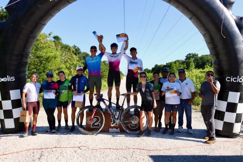CON LA CARRERA CICLISTA LOS REYES DE LA SELVA, PUERTO MORELOS SE CONSOLIDA COMO SEDE DE EVENTOS DEPORTIVOS