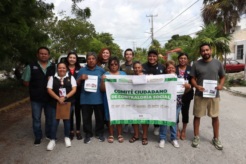 CONFORMAN COMITÉS DE CONTRALORIA SOCIAL PARA OBRAS DE PAVIMENTACIÓN