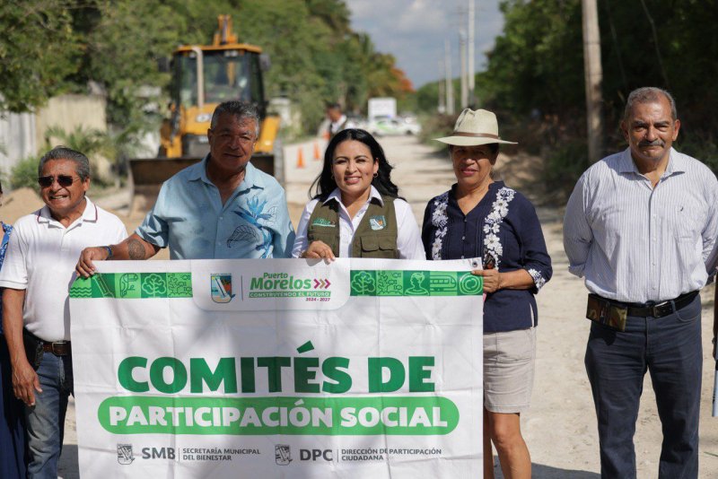 CUMPLE BLANCA MERARI Y PONE EN MARCHA PAVIMENTACIÓN EN LA CALLE MARIO VILLANUEVA MADRID