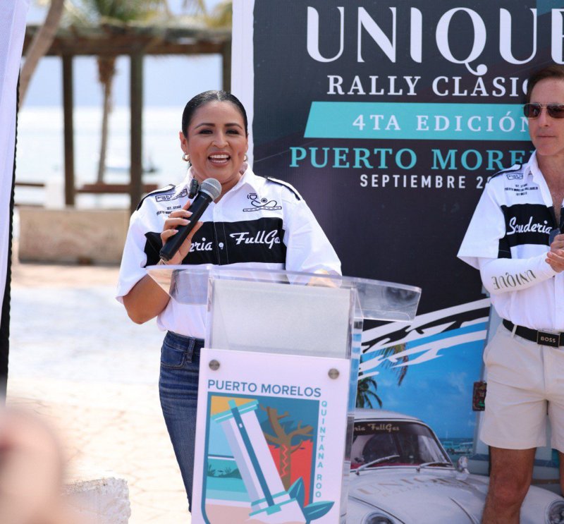 DA BLANCA MERARI EL BANDERAZO DE SALIDA AL UNIQUE RALLY CLÁSICO