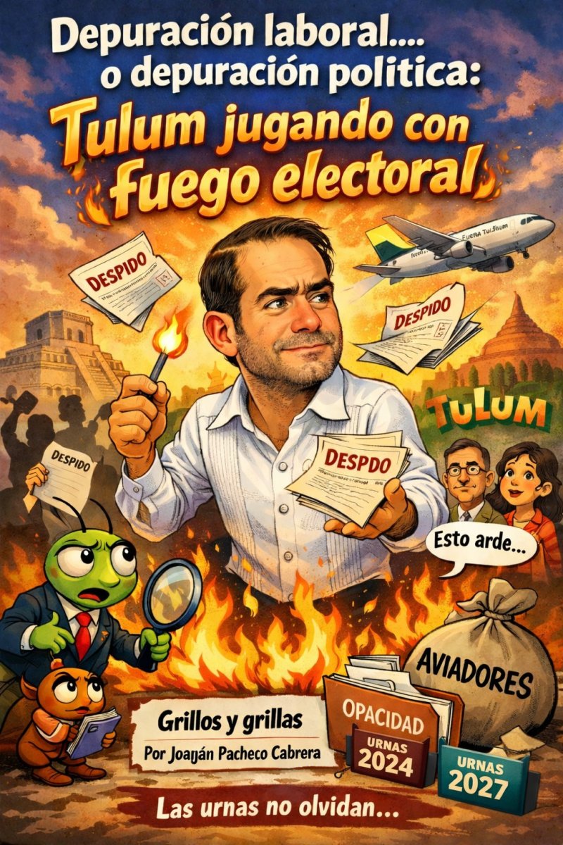 “Depuración laboral… o depuración política: Tulum jugando con fuego electoral”