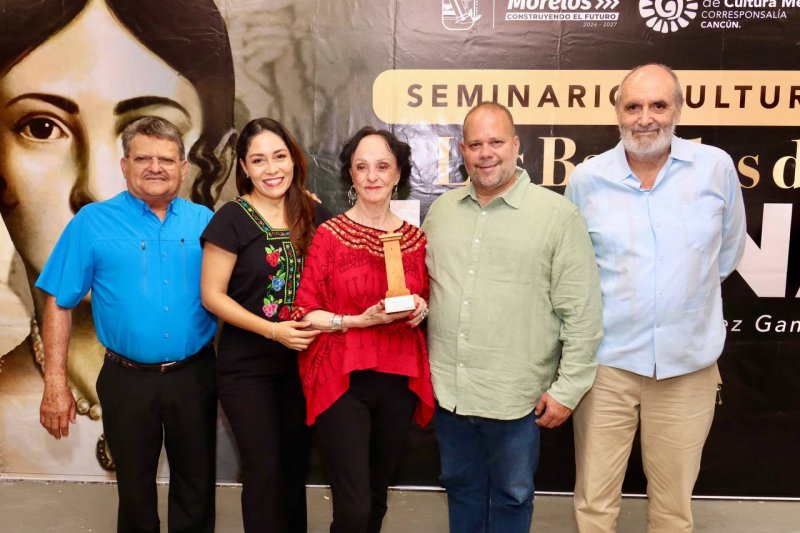 El Centro Cultural y Museo de Puerto Morelos presentó el seminario “Las Batallas de Leona Vicario”, a cargo de la historiadora Ángeles González Gamio.