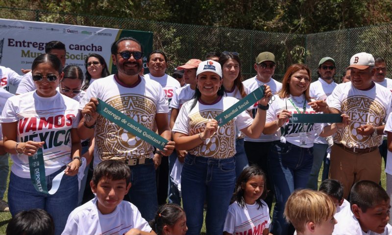 EN PUERTO MORELOS NOS SUMAMOS AL MUNDIAL SOCIAL: BLANCA MERARI
