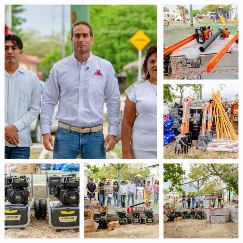 ENTREGAN EN TULUM UNIFORMES Y EQUIPO DE TRABAJO, A PERSONAL DE SERVICIOS PÚBLICOS