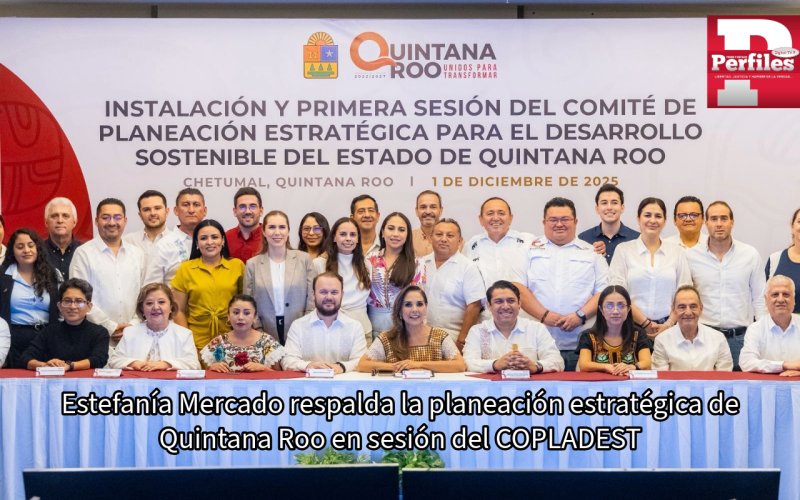 Estefanía Mercado respalda la planeación estratégica de Quintana Roo en sesión del COPLADEST