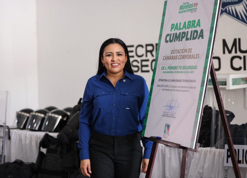 FORTALECE BLANCA MERARI LA SEGURIDAD CIUDADANA Y FIRMA NUEVA PALABRA CUMPLIDA