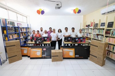 FORTALECE BLANCA MERARI LAS BIBLIOTECAS MUNICIPALES CON NUEVO EQUIPAMIENTO