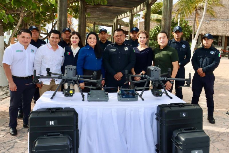 FORTALECEMOS LA SEGURIDAD DE PUERTO MORELOS CON DRONES Y LA CERTIFICACION DE 29 POLICIAS: BLANCA MERARI