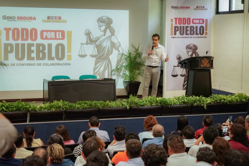 Gino Segura formaliza alianza educativa y jurídica en favor de la juventud y la justicia social