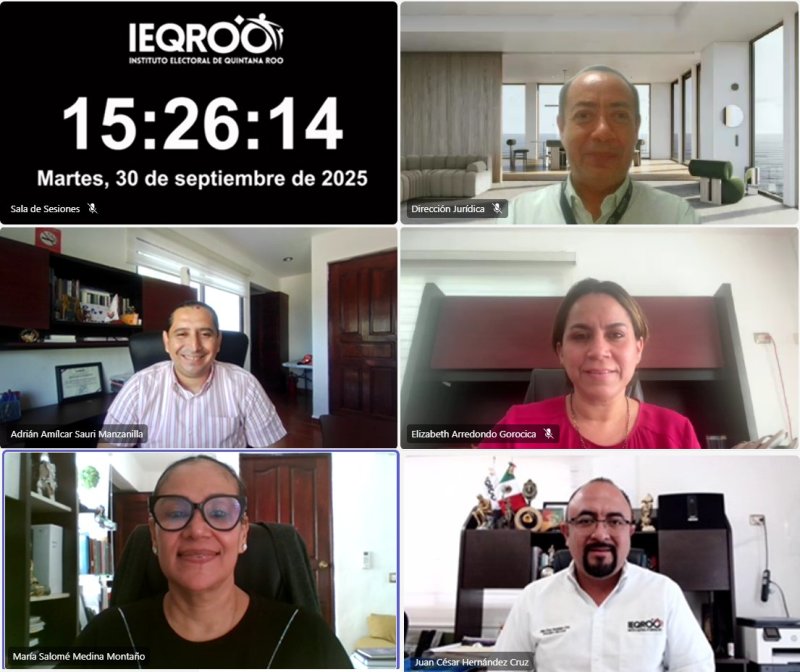 IEQROO – Analizan impugnaciones del Proceso Electoral Extraordinario 2025 en el Poder Judicial de Quintana Roo