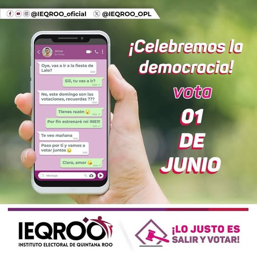 IEQROO – Ciudadanía de Quintana Roo es convocada a participar en histórica jornada electoral del Poder Judicial
