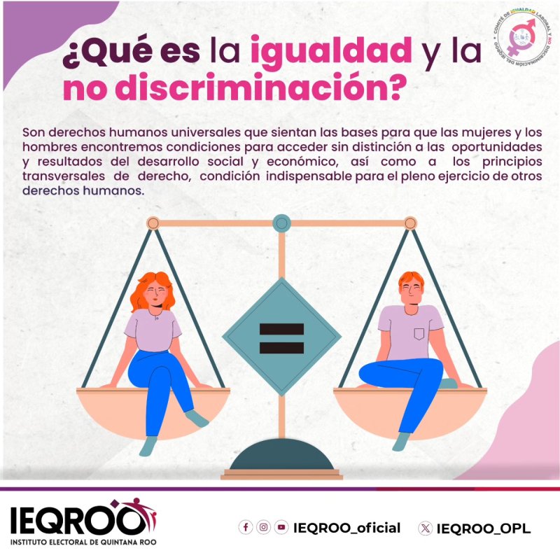 IEQROO – ¿Qué es la igualdad y la no discriminación?