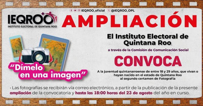 IEQROO – Último día para participar en el concurso de fotografía “Dímelo en una imagen”