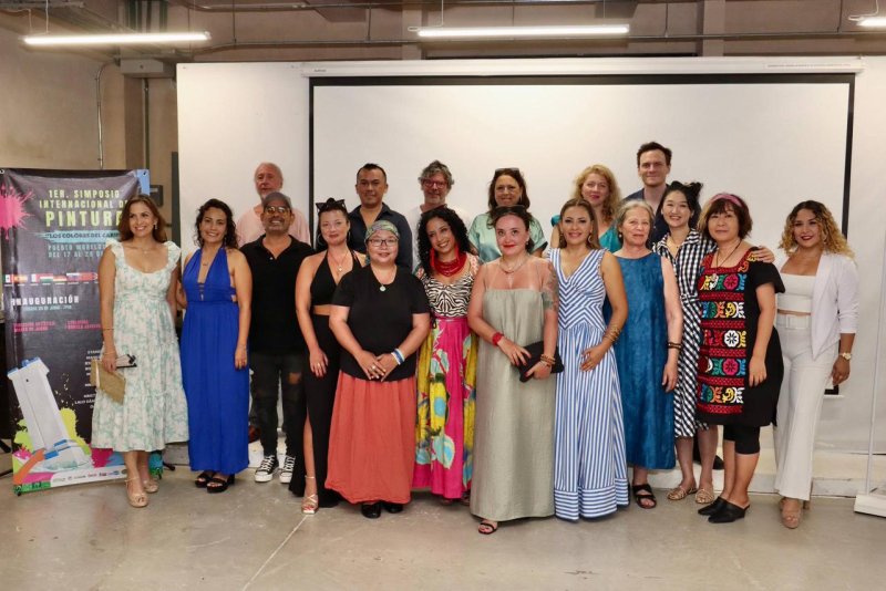 INAUGURAN EN PUERTO MORELOS EL PRIMER SIMPOSIO INTERNACIONAL DE PINTURA “LOS COLORES DEL CARIBE”