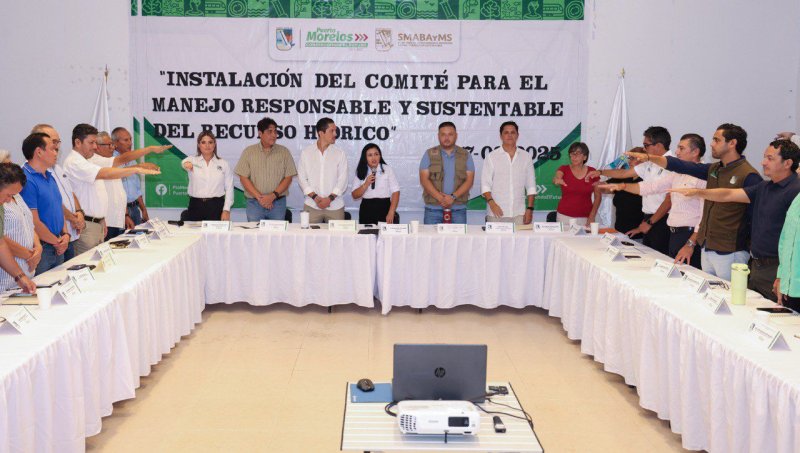 INSTALA BLANCA MERARI EL COMITÉ PARA MANEJO RESPONSABLE Y SUSTENTABLE DEL RECURSO HÍDRICO DE PUERTO MORELOS