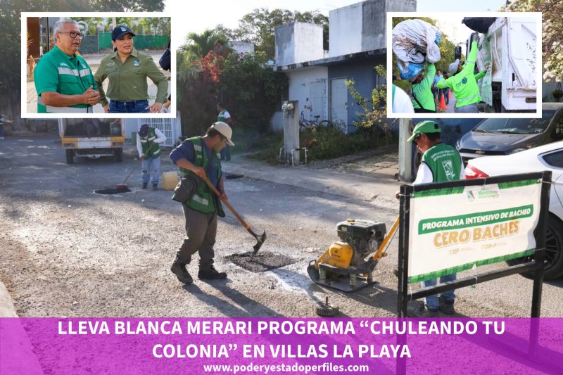 LLEVA BLANCA MERARI PROGRAMA “CHULEANDO TU COLONIA” EN VILLAS LA PLAYA