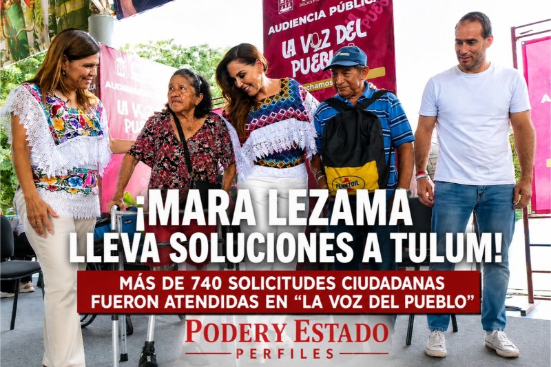 ¡Mara Lezama lleva soluciones a Tulum! Más de 740 solicitudes ciudadanas fueron atendidas en “La Voz del Pueblo”