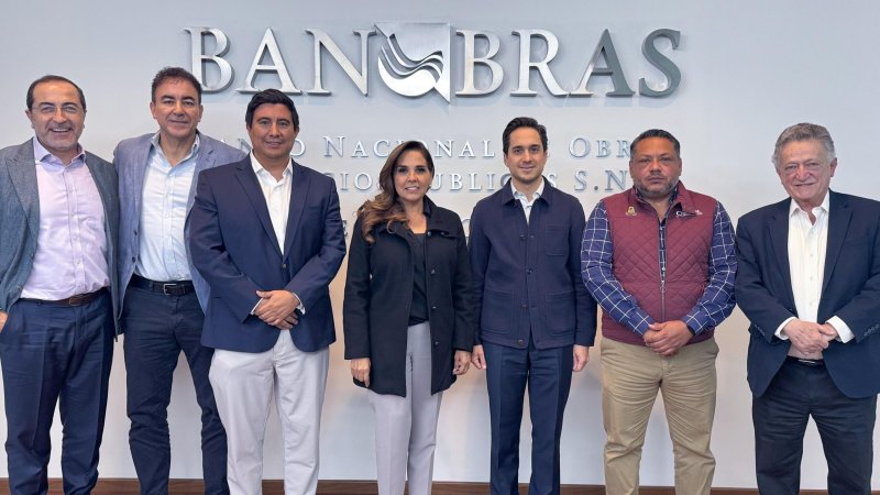 Mara Lezama se reúne con director de BANOBRAS para impulsar proyectos de movilidad en Quintana Roo
