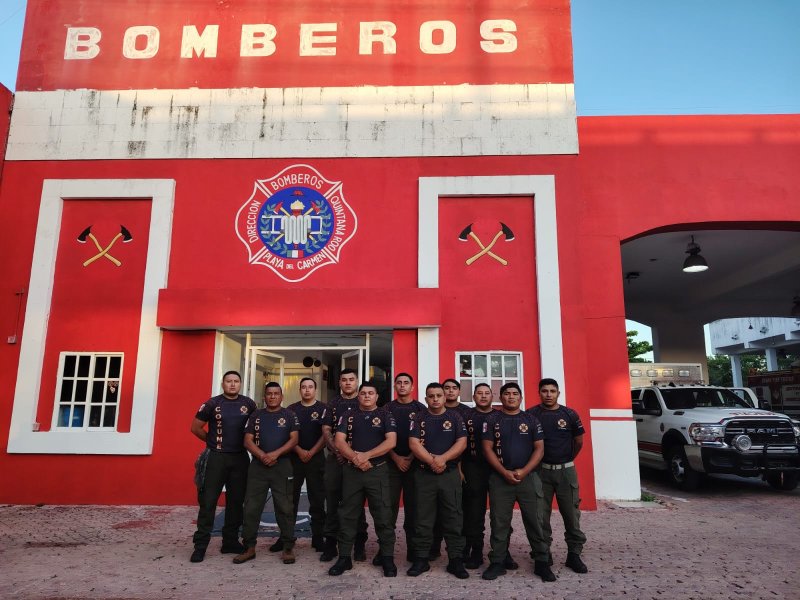 Personal de Protección Civil, Bomberos y Guardavidas de Cozumel participan en el Congreso Nacional de Bomberos