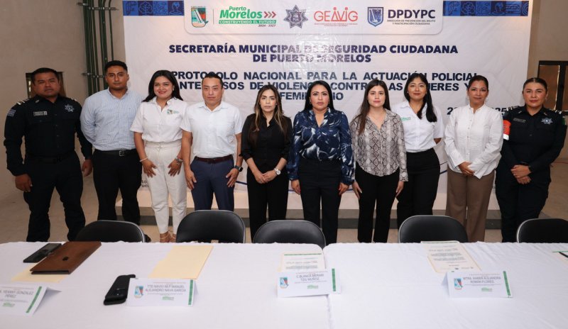 PONE EN MARCHA BLANCA MERARI CAPACITACIÓN A POLICÍAS EN PROTOCOLOS DE ATENCIÓN A LA VIOLENCIA DE GÉNERO