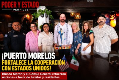 ¡Puerto Morelos fortalece la cooperación con Estados Unidos! Blanca Merari y el Cónsul General refuerzan acciones a favor de turistas y residentes