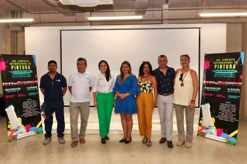 PUERTO MORELOS SE PROYECTA AL MUNDO CON EL PRIMER SIMPOSIO INTERNACIONAL DE PINTURA “LOS COLORES DEL CARIBE”