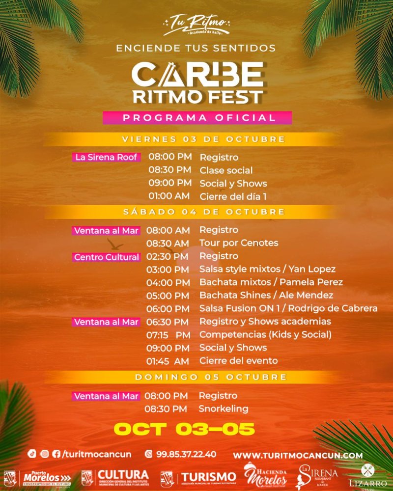 PUERTO MORELOS VIVE EL SABOR Y LA ENERGÍA DEL CARIBE RITMO FEST