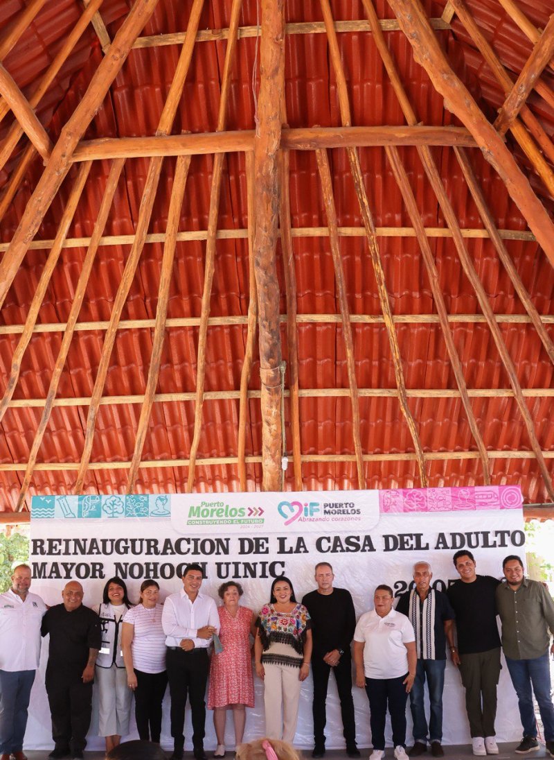 REINAUGURA BLANCA MERARI LA CASA DEL ADULTO MAYOR “NOHOCH UINIC”