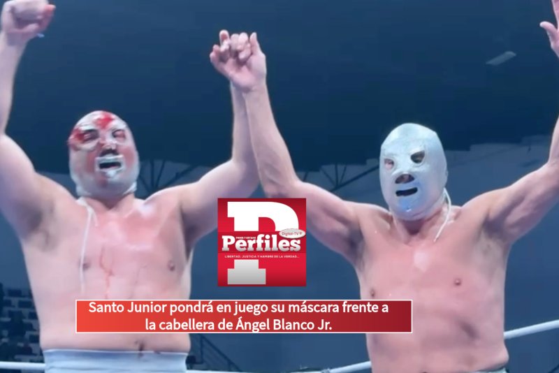 Santo Junior arriesgará su máscara contra la cabellera de Ángel Blanco Jr. en histórico duelo en el Palacio de los Deportes