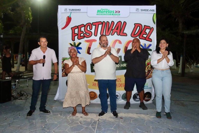SE DELEITA PUERTO MORELOS CON LA TERCERA EDICIÓN DEL TACO