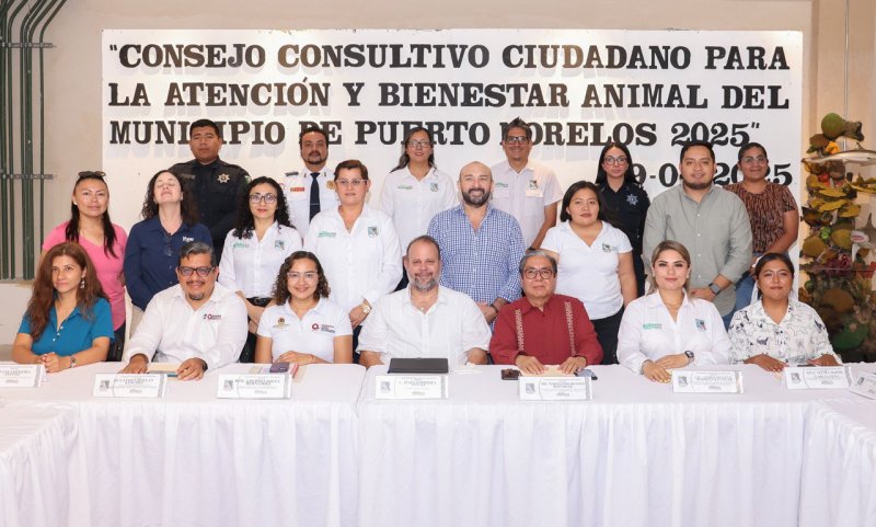 SE INSTALA EL CONSEJO CONSULTIVO CIUDADANO PARA LA ATENCIÓN Y BIENESTAR ANIMAL DEL MUNICIPIO DE PUERTO MORELOS