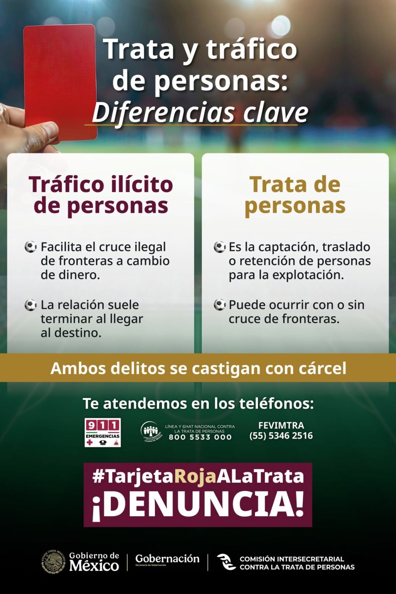 SEDE – Autoridades refuerzan llamado a prevenir y denunciar la trata y el tráfico ilícito de personas