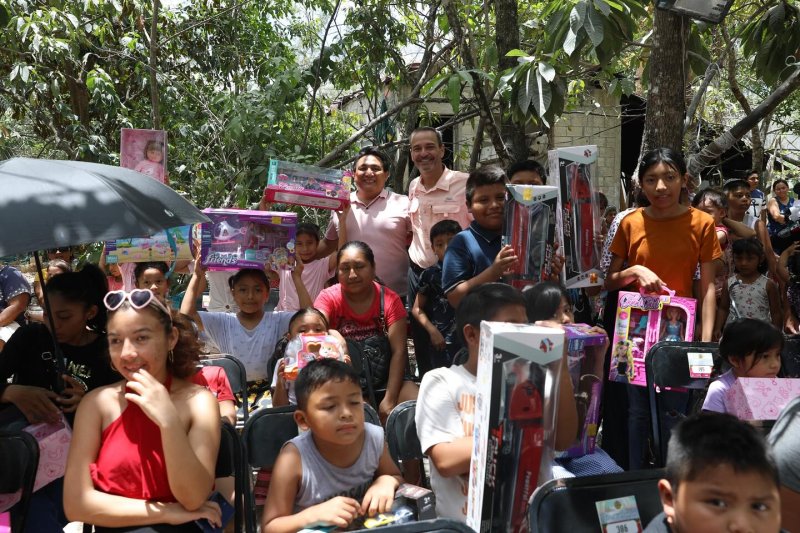 SEDE – Celebran un Día del Niño inolvidable en 100 comunidades de Quintana Roo
