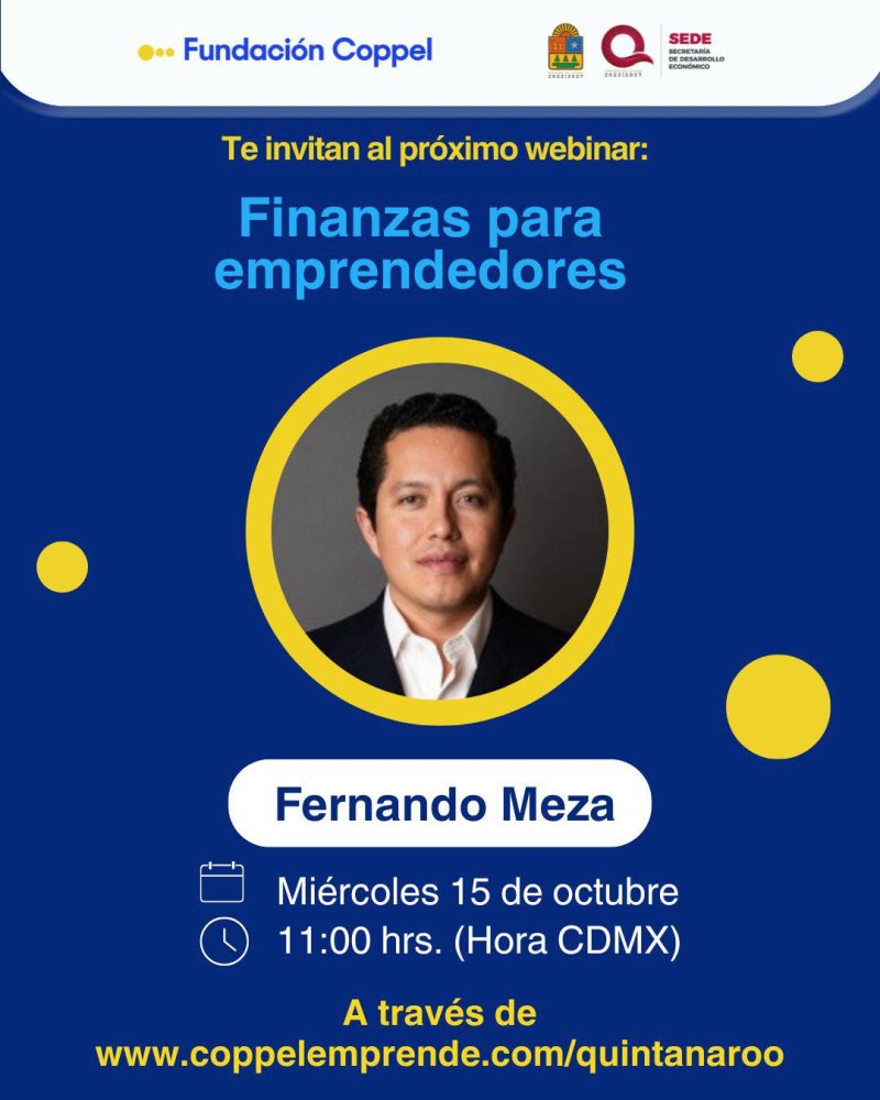 SEDE – Coppel Emprende impulsa la educación financiera con su próximo webinar “Finanzas para emprendedores”