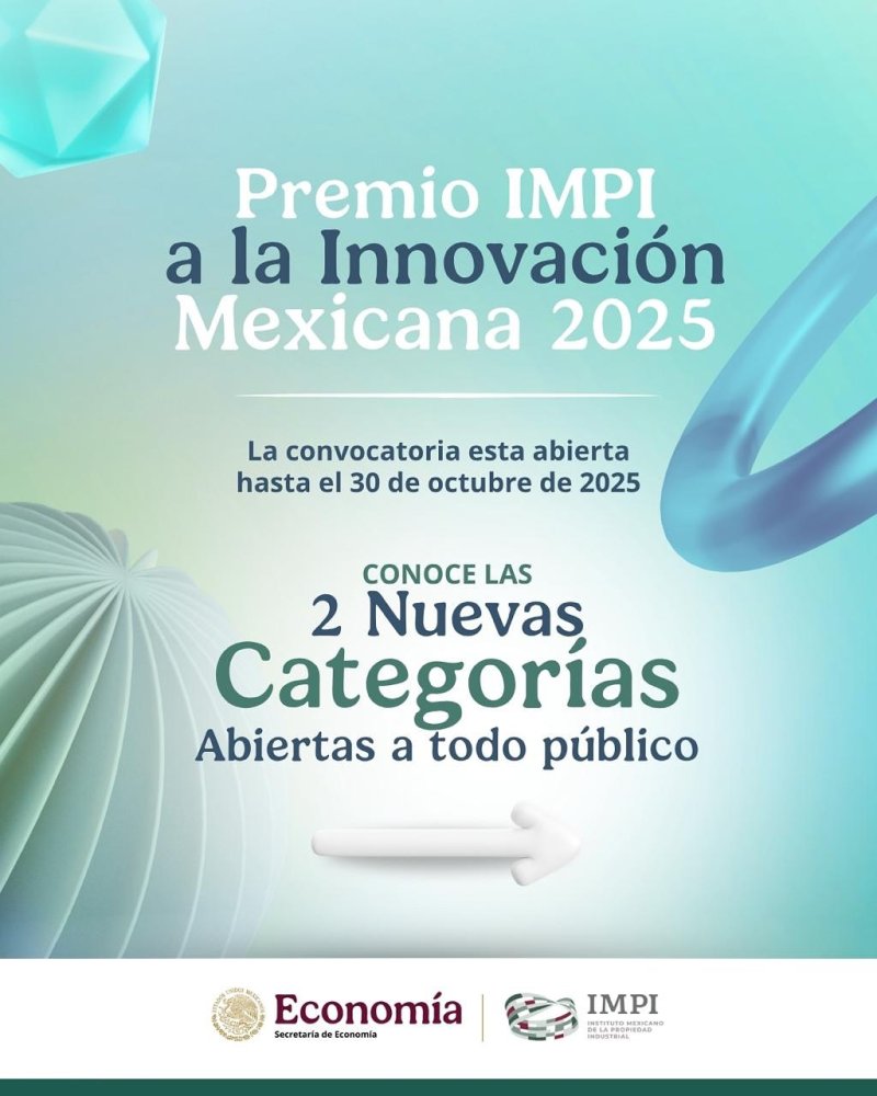 SEDE – El Premio IMPI 2025 abre nuevas categorías para reconocer la creatividad e innovación del público en general