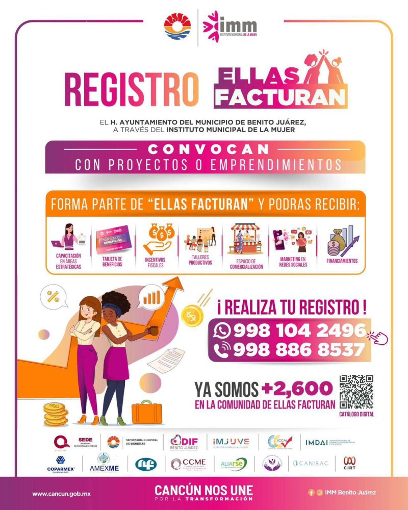 SEDE – “Ellas Facturan”: Cancún lanza programa integral para impulsar a mujeres emprendedoras
