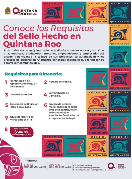 SEDE – Impulsan identidad y calidad con el distintivo “Hecho en Quintana Roo”