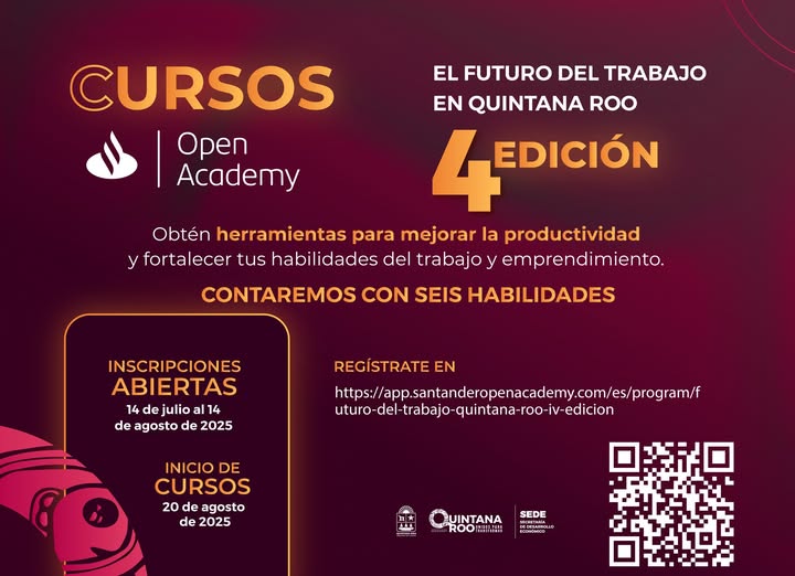 SEDE – Lanzan 4ª edición de cursos Open Academy en Quintana Roo para fortalecer habilidades profesionales