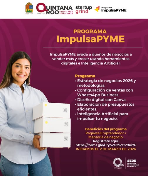 sede – Lanzan convocatoria del Programa ImpulsaPYME 2026 para fortalecer a emprendedores con herramientas digitales