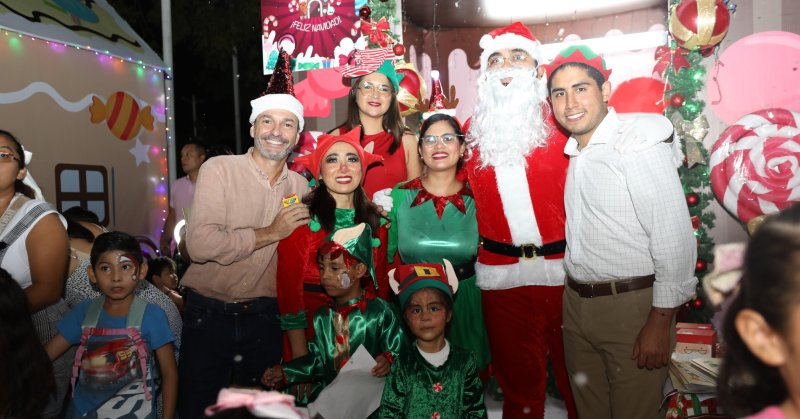 SEDE – Mara Lezama encabeza el encendido del Árbol de Navidad y la inauguración de las Villas Navideñas “Candy Land”