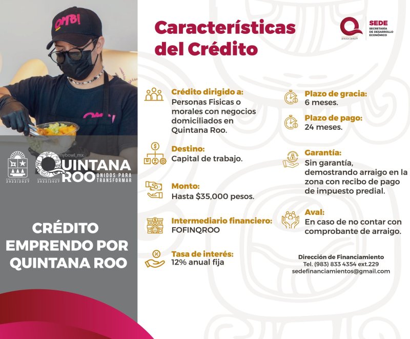 SEDE – Presentan programa “Emprendo por Quintana Roo” para impulsar a pequeños negocios