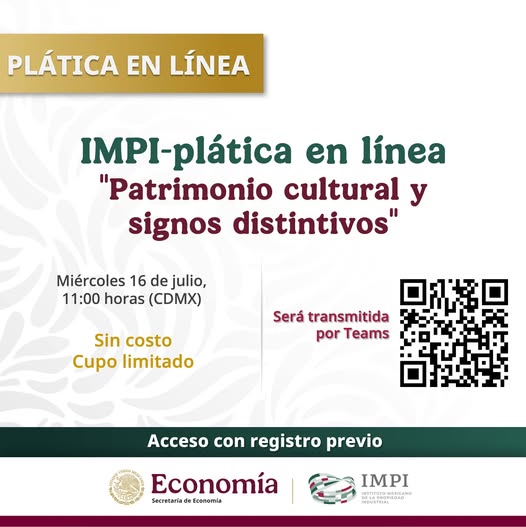 SEDE – Protege lo que te representa: invitan a charla virtual sobre patrimonio cultural y propiedad industrial