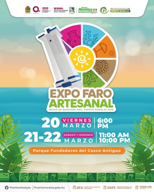 SEDE – Puerto Morelos será sede de la Expo Faro Artesanal 2026 en honor a las y los artesanos